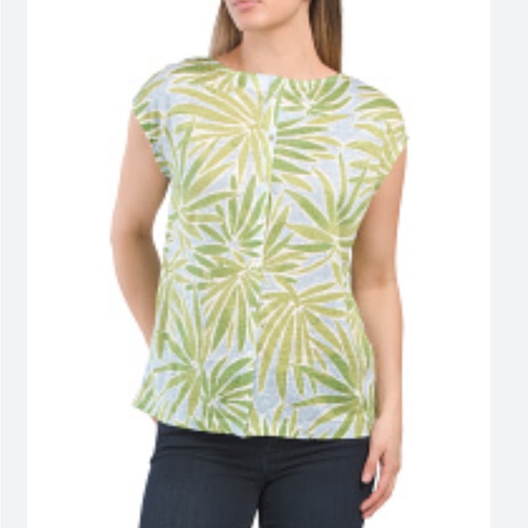 Sigrid Olsen Tops - New SIGRID OLSEN 100% Linen Womens top size: L